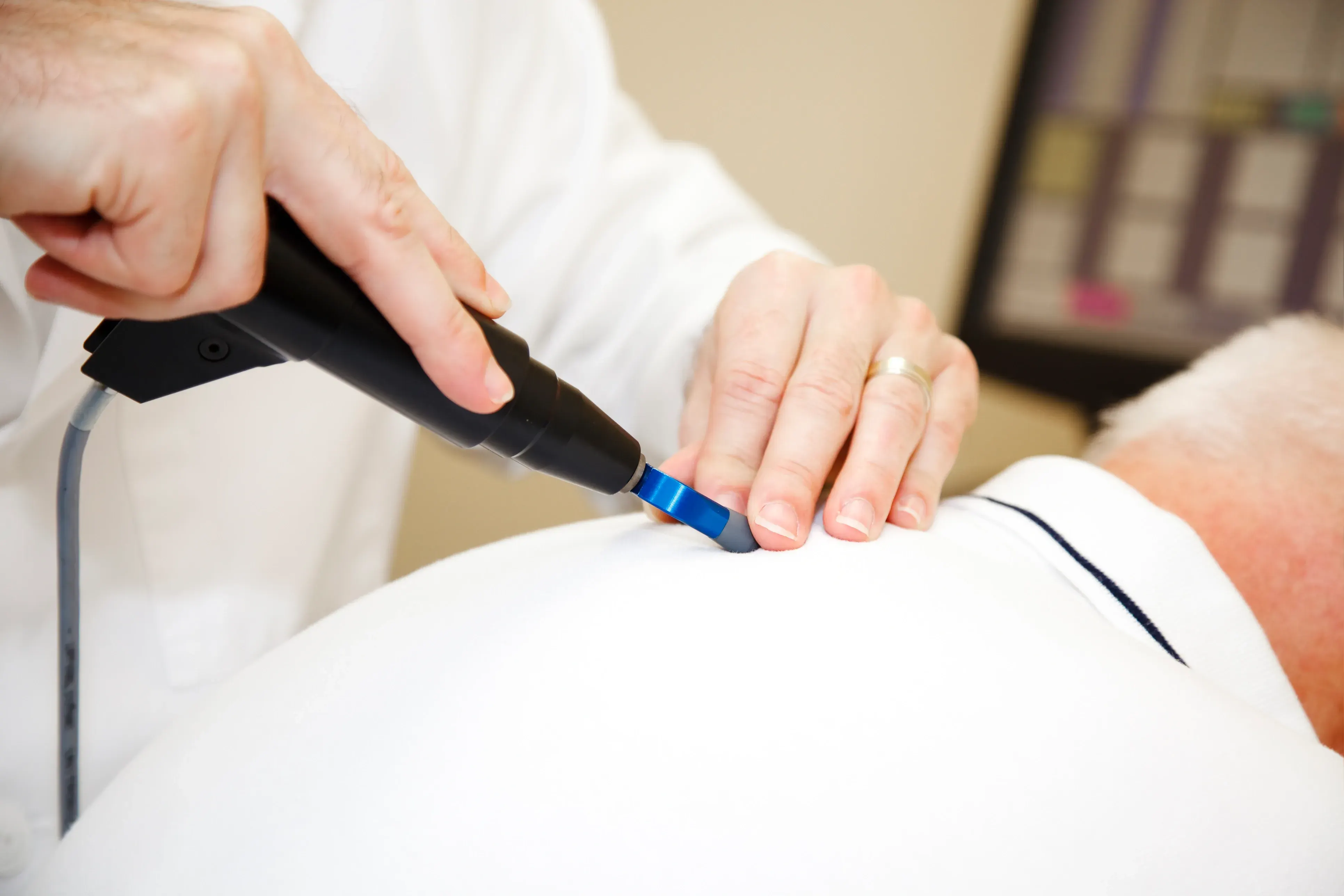 Chiropractic adjustment with ProAdjuster at ProActive Chiropractic in Tampa, FL